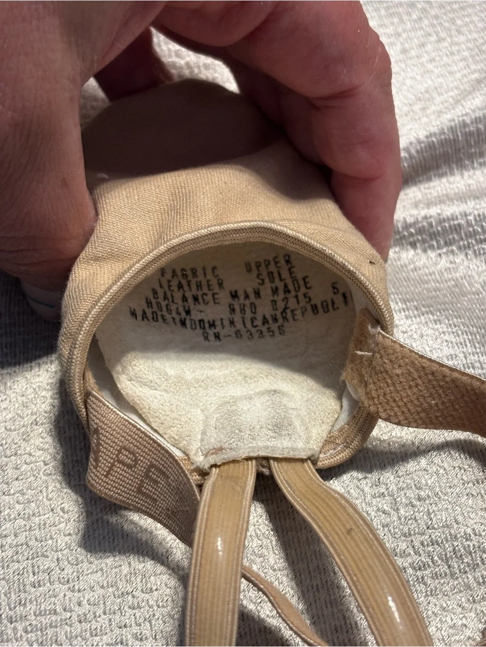 Capezio Kids Canvas Ballet Slippers - Nude